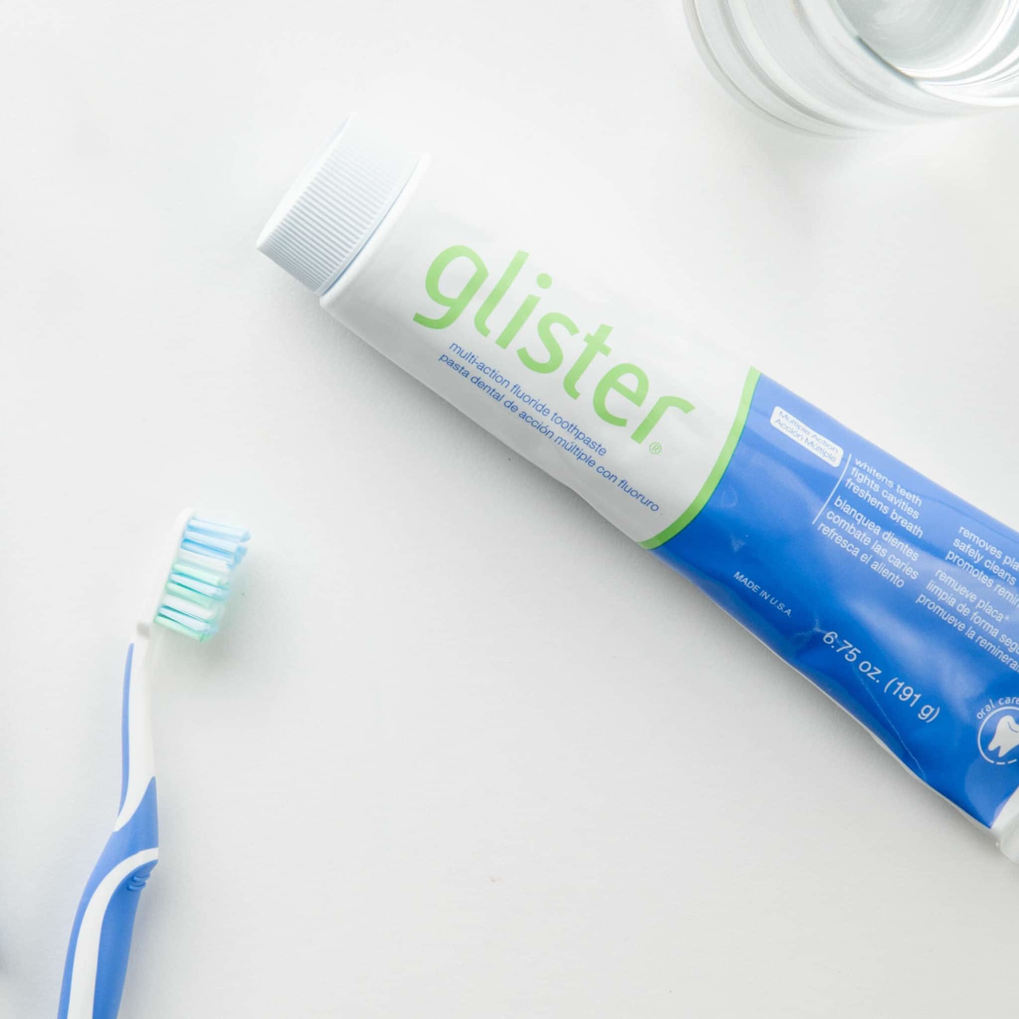 Glister Multi-Action Fluoride Toothpaste with Brush