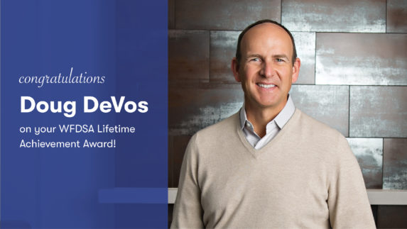 Doug DeVos headshot and congratulatory note